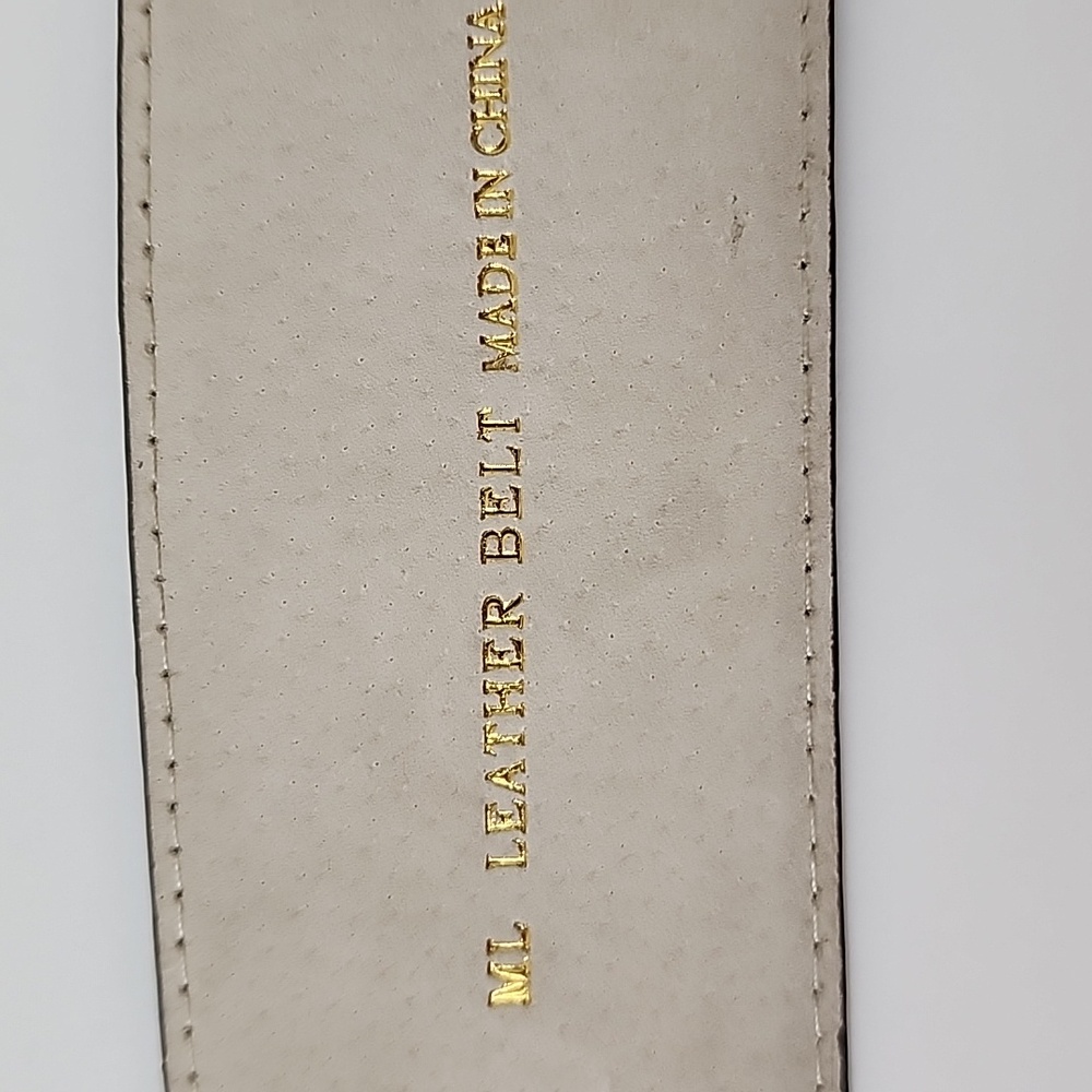 Betsy Johnson Genuine Leather Wide Faux Croc Belt Brown Size M/L - Picture 8 of 16